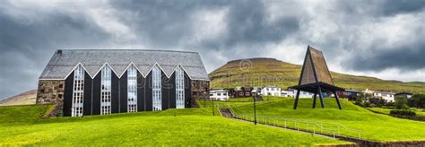 Klaksvik, Faroe Islands - June, 2022: Christian`s Lutheran Church with ...