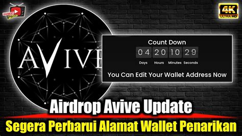 Airdrop Avive Update Tutorial Cara Edit Alamat Wallet Penarikan Airdrop