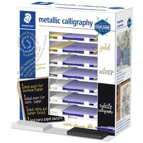 Staedtler Permanent Marker Metallic Calligraphy Er Display