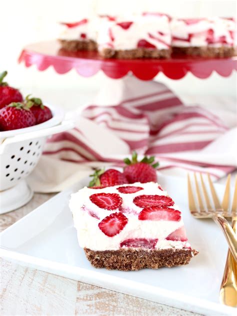 Frosty Strawberry Squares Recipe