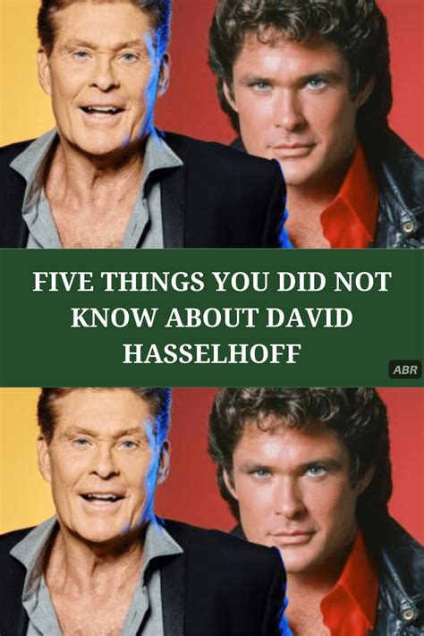 Five Surprising Facts About David Hasselhoff