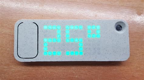 My ESP8266 MQTT temperature sensor with 13x7 led display! Make it yourself, github link in the ...