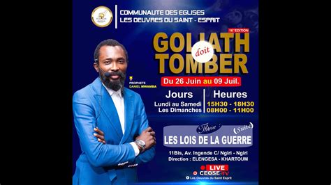 Goliath Doit Tomber Edition Jour Theme Les Lois De La Guerre