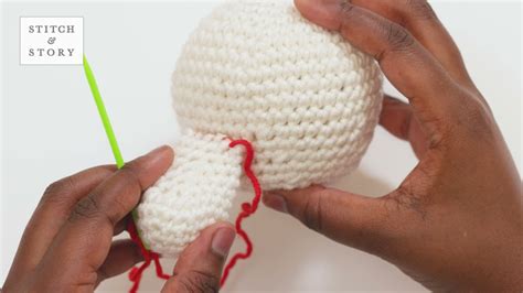 AMIGURUMI SEWING PIECES TOGETHER CROCHET TUTORIAL LEFT HANDED