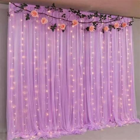 Purple Chiffon Backdrop for Bridal Shower Photography Tulle | Etsy