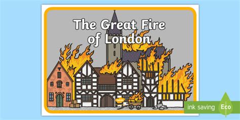 The Great Fire Of London A4 Display Poster Ks1 Resources