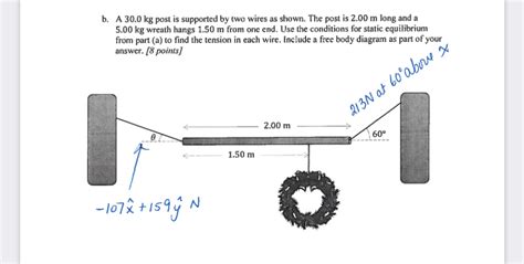 Solved A What Are The Conditions For Static Equilibrium Chegg