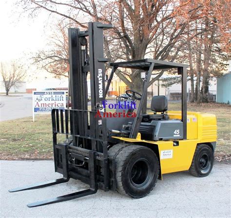 10000 Lb Dually Komatsu Fd45t 6 Pneumatic Forklift Forklift America