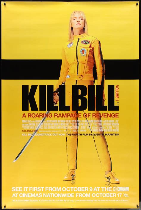 Kill Bill Volume 1 Vintage French Quentin Tarantino Movie Poster