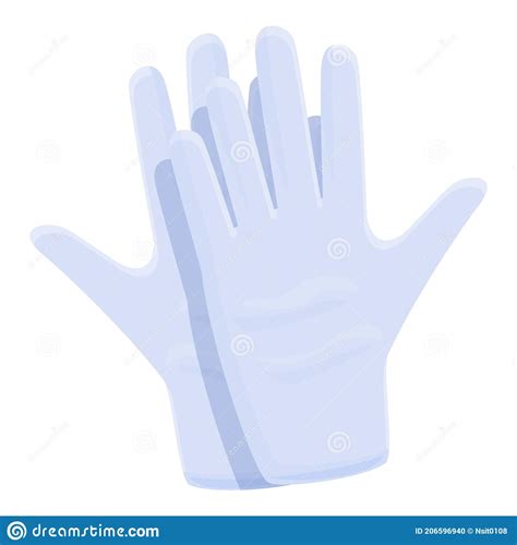 Protective Medical Gloves Icon Cartoon Style Stock Illustration