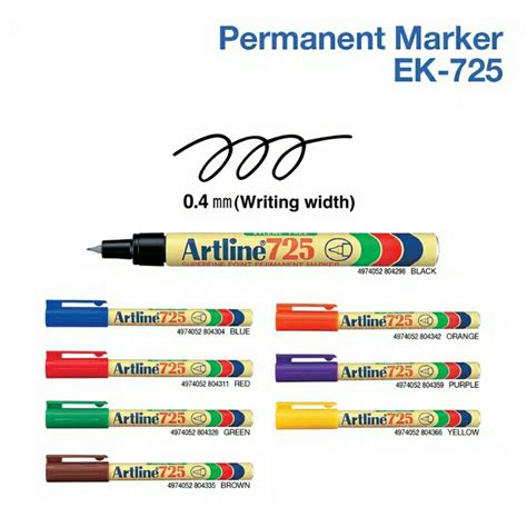 Artline 725 Marker Pen Orient Treasure Trading Sdn Bhd