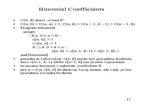 Binomial Coefficients