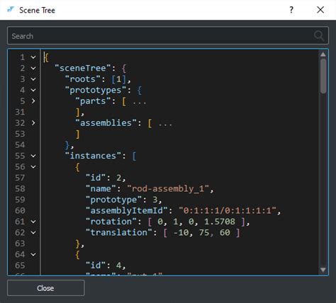 Analysis Situs Assembly Json Hierarchy