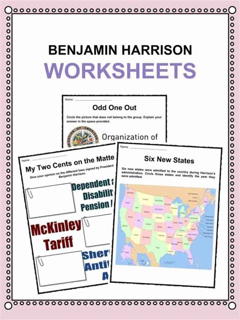 Benjamin Harrison Facts, Worksheets & Political Career For Kids