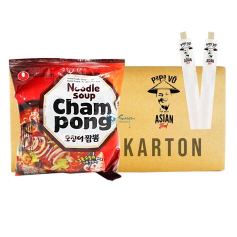 Nong Shim Champong Nudeln scharf 20x124g – kaufen!