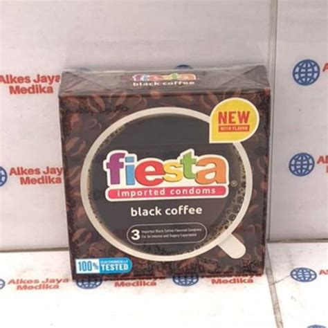 Jual Fiesta Imported Condoms Black Coffee Isi 3 Pcs Di Lapak ALKES JAYA