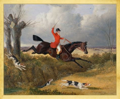 Fox Hunting Vintage Painting Free Stock Photo Public Domain Pictures