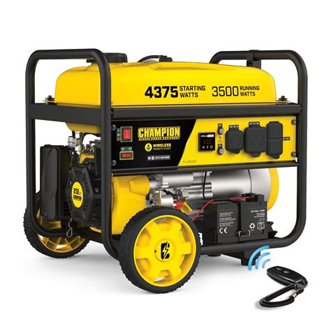 200964- 3500/4375w Champion Generator, Remote Start - Carbour Tools