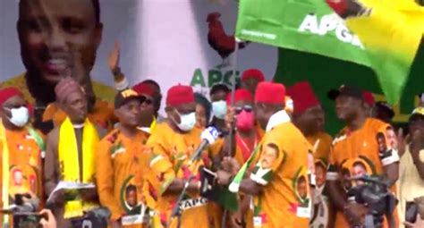 Soludo Presented Apga Flag As Party Launches Campaign For Anambra