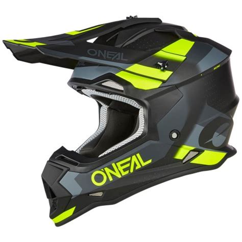 O Neal Series Spyde Motocross Enduro Mtb Helm Schwarz Grau Gelb