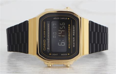 Casio Collection Vintage A168WEGB 1BEF Black Gold Special Edition