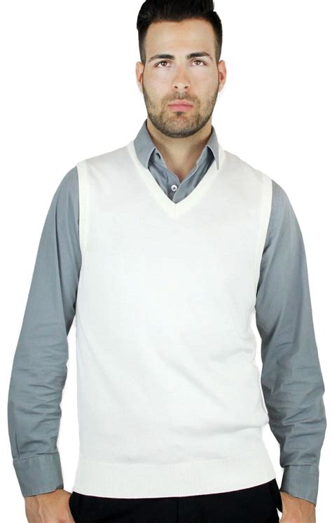 Blue Ocean Mens Solid Sweater Vest Sv 243