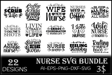 Nurse Svg Bundle Bundle · Creative Fabrica