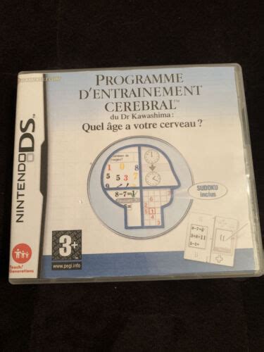 PROGRAMME D ENTRAINEMENT CEREBRAL Jeu Nintendo DS EBay