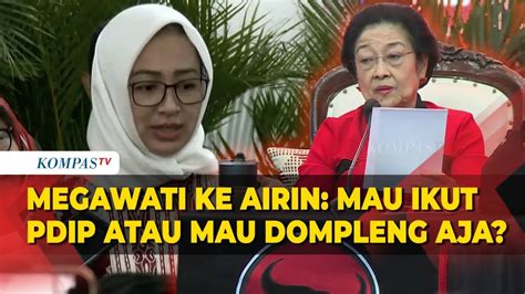 Megawati Sebut Nama Airin Singggung Masuk PDIP Atau Hanya Dompleng