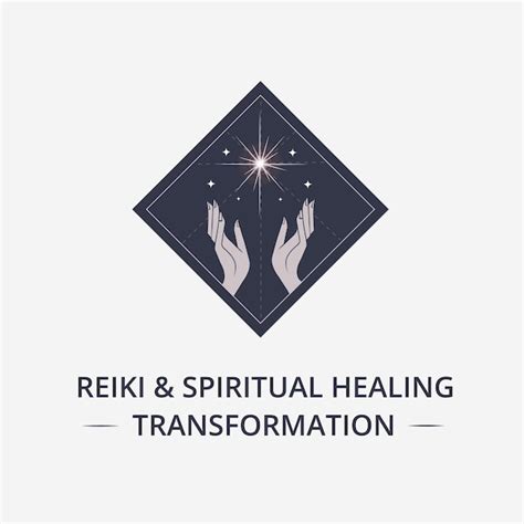 Premium Vector Reiki Energy Meditation Spiritual Healing Logo Design