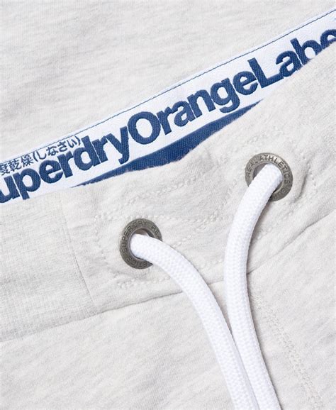 Mens Orange Label Lite Slim Joggers In Stadium Grey Grit Superdry