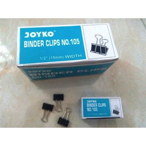 Jual Binder Clip No 105 Merk Joyko Isi 12 Kotak Kcl Shopee Indonesia