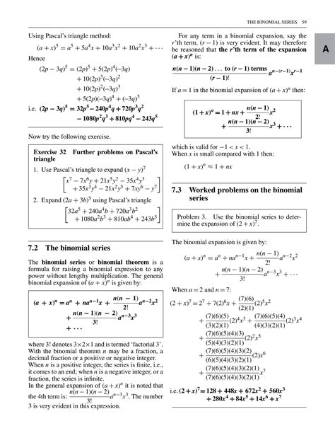 Solution The Binomial Series Studypool