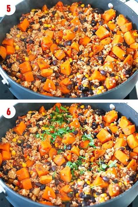 Mexican Chicken Sweet Potato And Black Bean Skillet That Spicy Chick