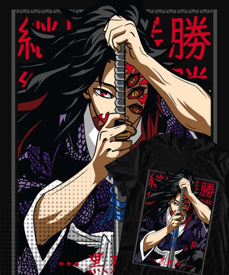 Camiseta Unisex Demon Slayer Kokushibo Mandragora Store