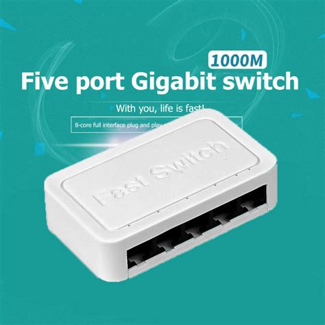 10100 1000mbps Mini Gigabit Network Switch 5 Port Ethernet Switch