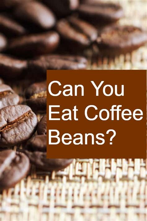 Can You Eat Coffee Beans? – Should you Eat them? - dripped.coffee