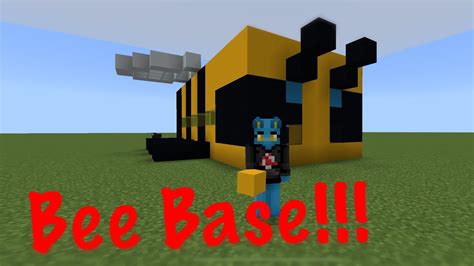 Building A Bee Base Enclosure On Minecraft Youtube