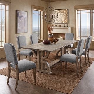 Paloma Grey Finish Reclaimed Wood Dining Set By Inspire Q Artisan Bed