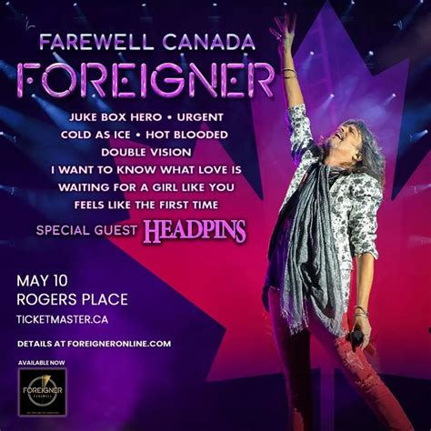 Foreigner Tour 2024 Ticketmaster Release Date Kylie Minetta