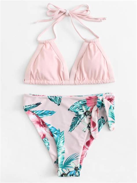 Flower Print Criss Cross Bikini Set Artofit