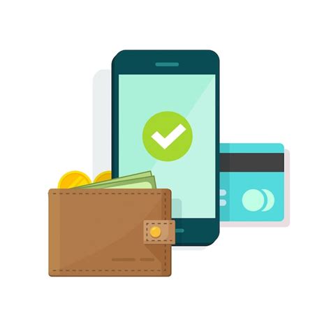 Premium Vector Digital Mobile Wallet Or Payment On Cellphone Or