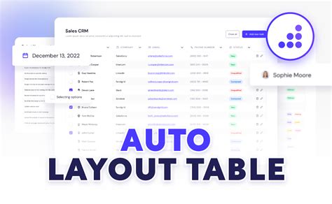 Auto Layout Table Brix Templates Figma Community