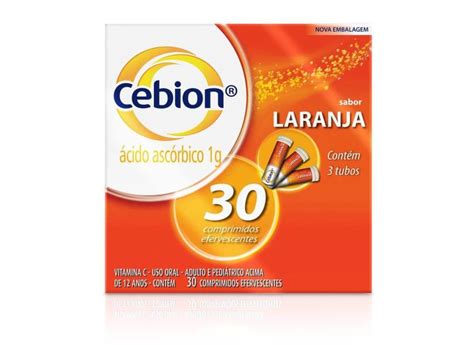 Vitamina C Cebion Sabor Laranja Comprimidos Efervescentes