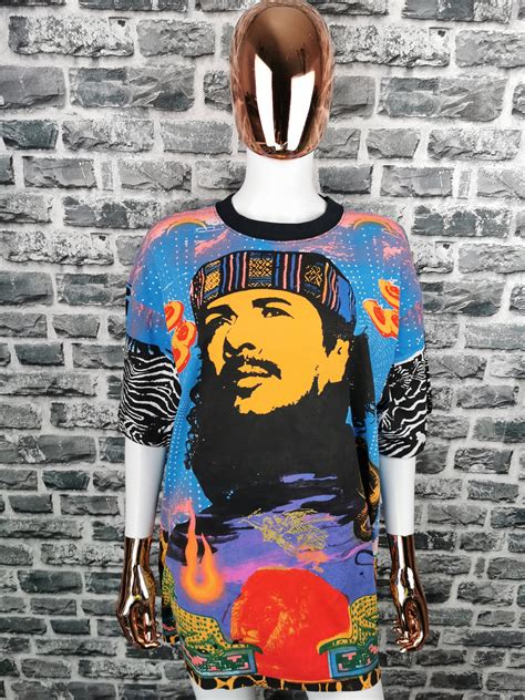 Carlos Santana 1995 Vintage T Shirt All Over Print Tee Etsy