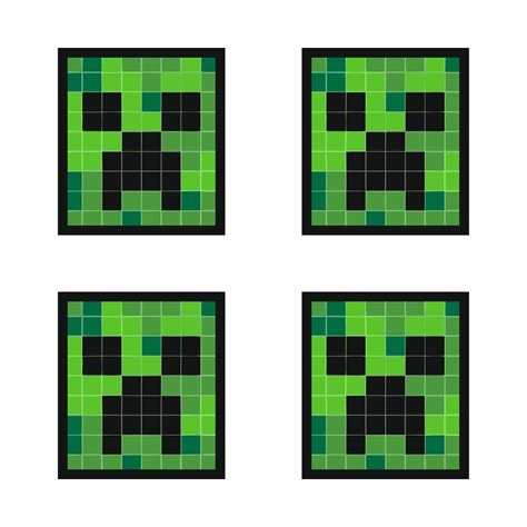 Creeper Face Minecraft Pixel Art Creeper Face Minecraft Logo