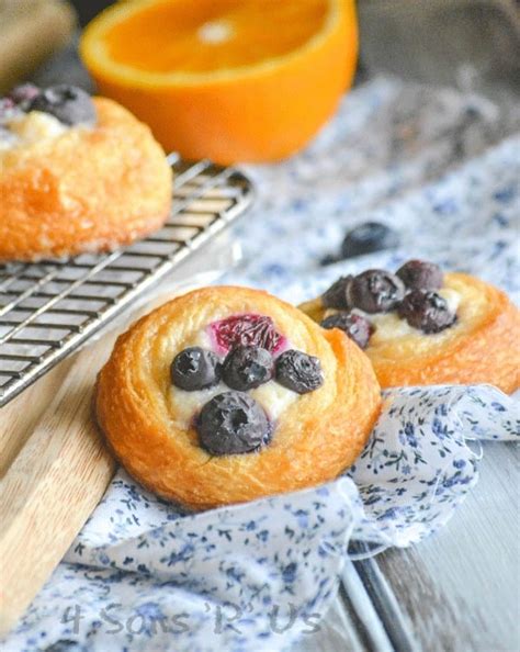 Blueberry Cream Cheese Danish 4 Sons R Us