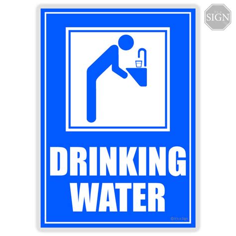 Drinking Water Laminated Signage A4 Size Lazada Ph