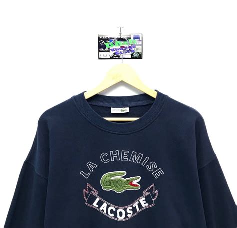 Lacoste Rare Vintage Lacoste Sweatshirt La Chemise Lacoste Big Logo