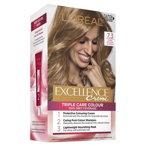 Loreal Excellence Creme 7 3 Dark Golden Blonde Cashmere Cosmetics